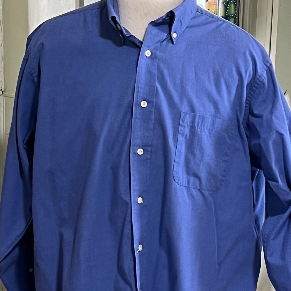 Men’s Blue Dress Shirt Classic Fit - Size XL